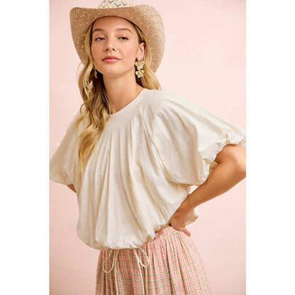 Bubble Sleeve Top