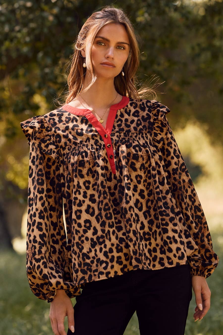 Leopard Printed Blouse