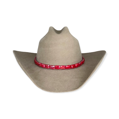 Faceted Cherry Hat Band