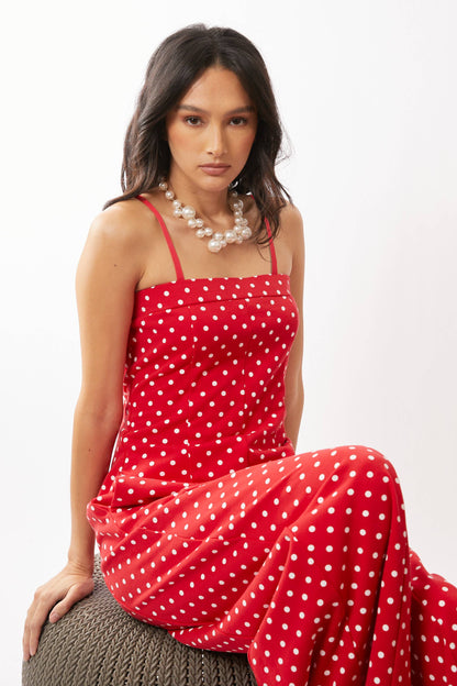 Red Polka Dot Jumpsuit