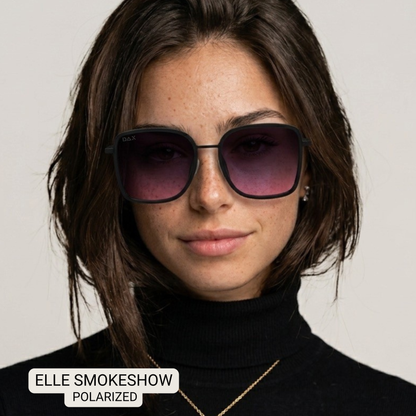 Elle - Women's Polarized Oversized Sunglasses