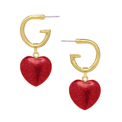 Susan Shaw Gigi Heart Earrings