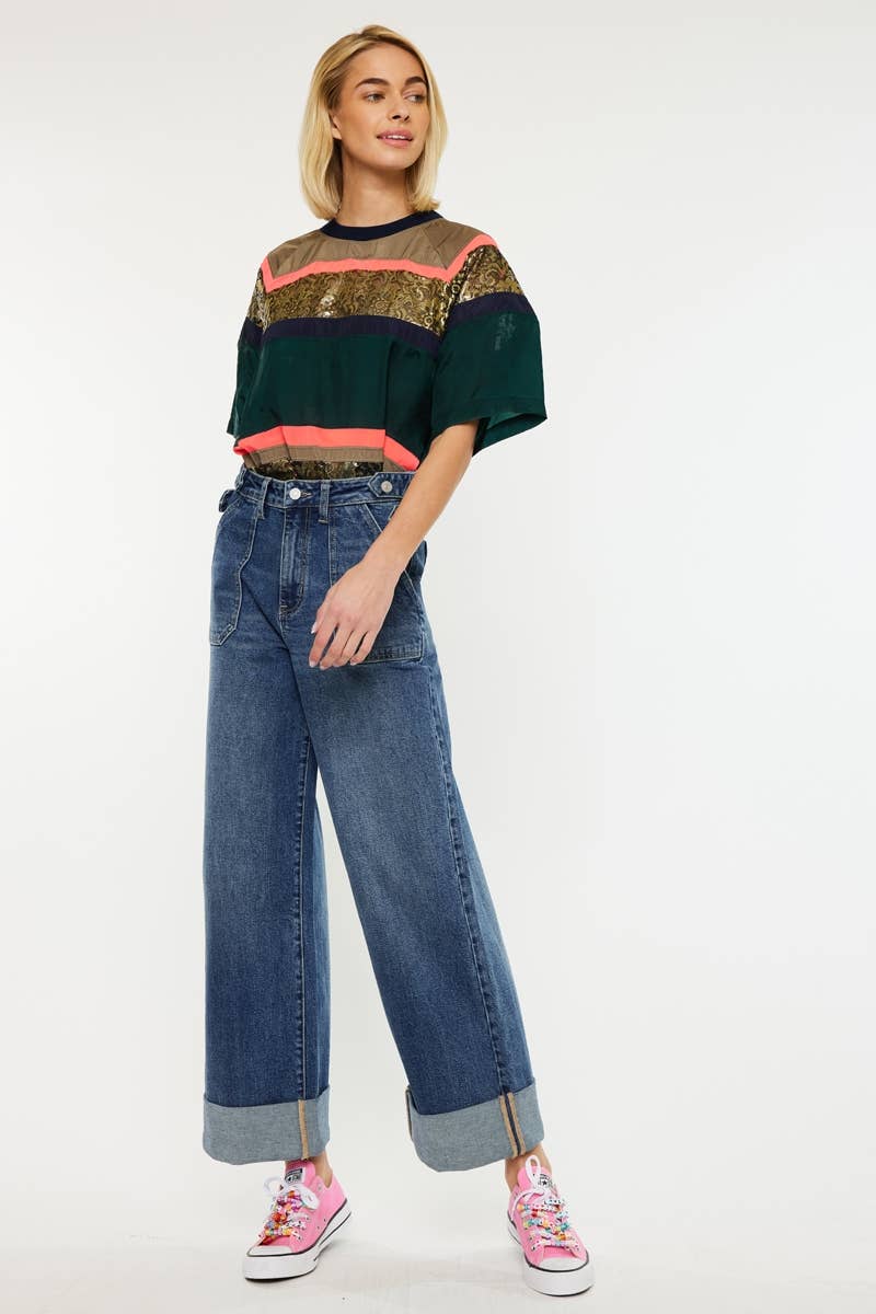 Haylee Ultra High Rise 90's Wide Jeans