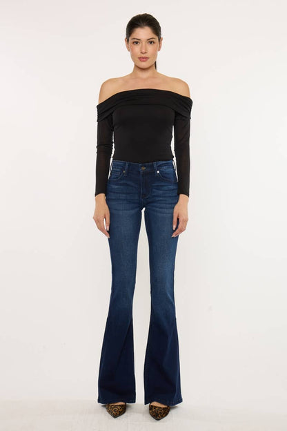 KanCan Trisha Mid Rise Flare Jeans
