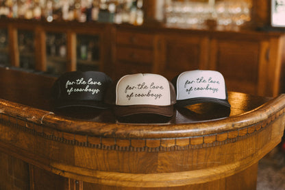 Brown & Tan For the Love of Cowboys Trucker Hat