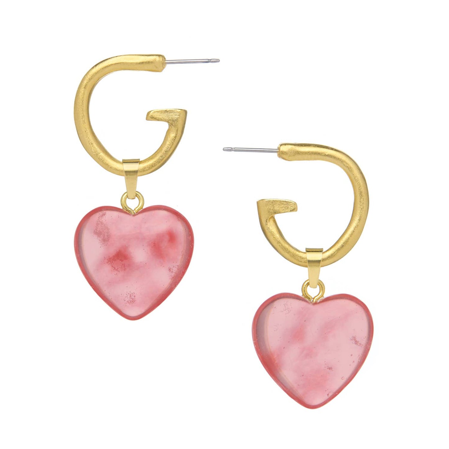 Susan Shaw Gigi Heart Earrings
