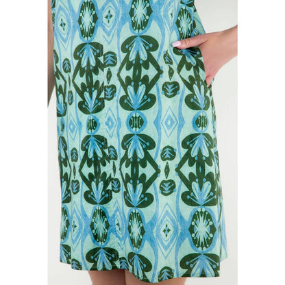 Ruffle Sleeve Print Dress