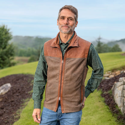 Dutch John Leather Vest - Peanut