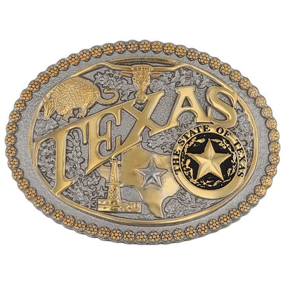 Montana Silversmith Two-Tone Texas State Heritage Attitude Buckle