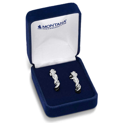 Montana Silversmith Plaited Rope Hoop Earrings