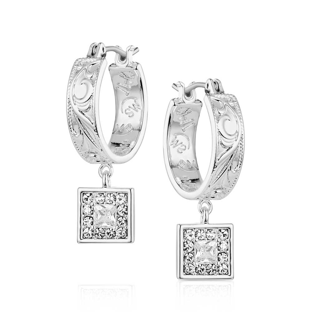 Montana Silversmith Desert Whirl Engraved Hoop Earrings