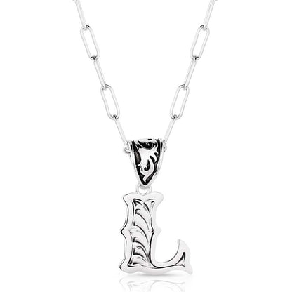 Montana Silversmith Western Initial Necklace