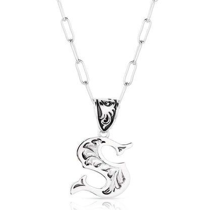 Montana Silversmith Western Initial Necklace