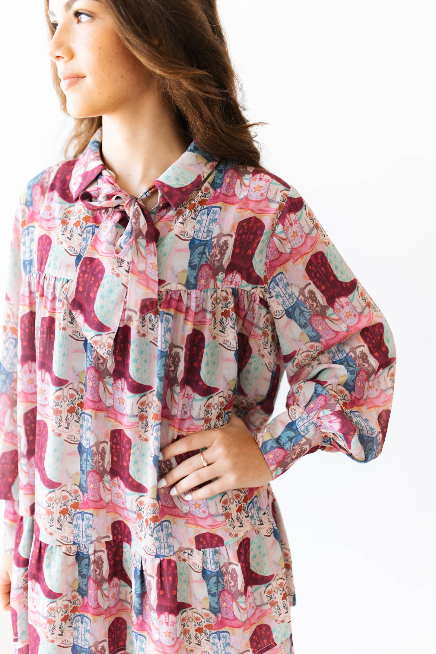 Turq Haven Funky Boot Dress