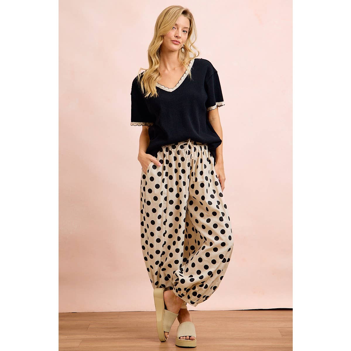 Polka Dot Balloon Pants