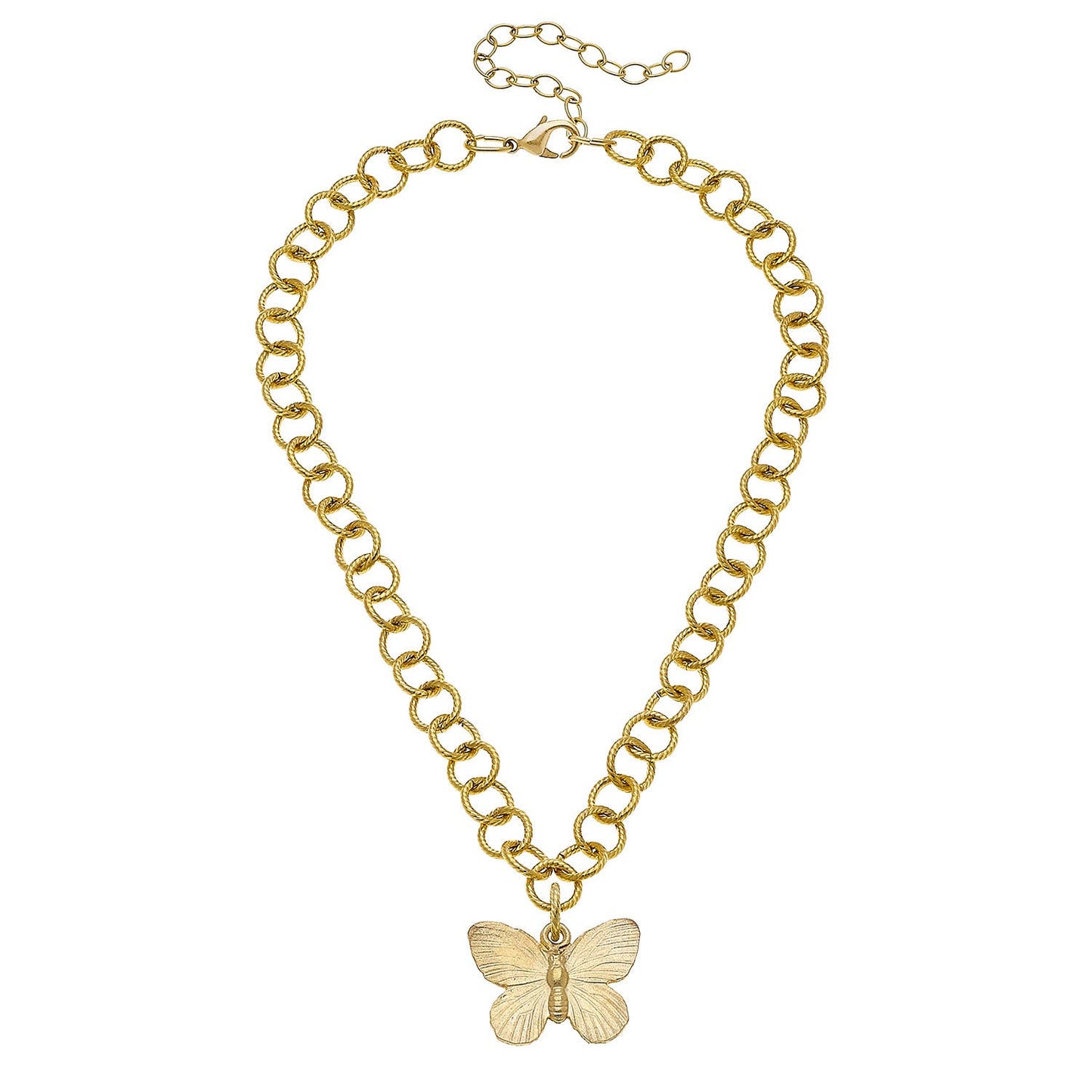 Susan Shaw Gold Butterfly Necklace