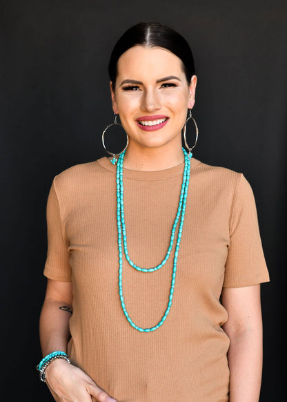 West & Co. Green Turquoise Beaded Necklace