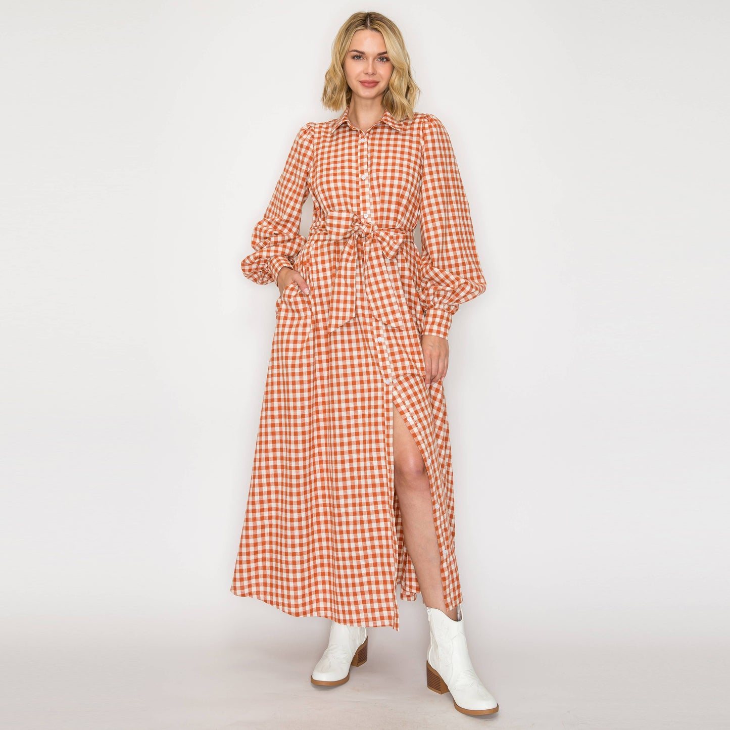 Daydream Gingham Maxi Dress