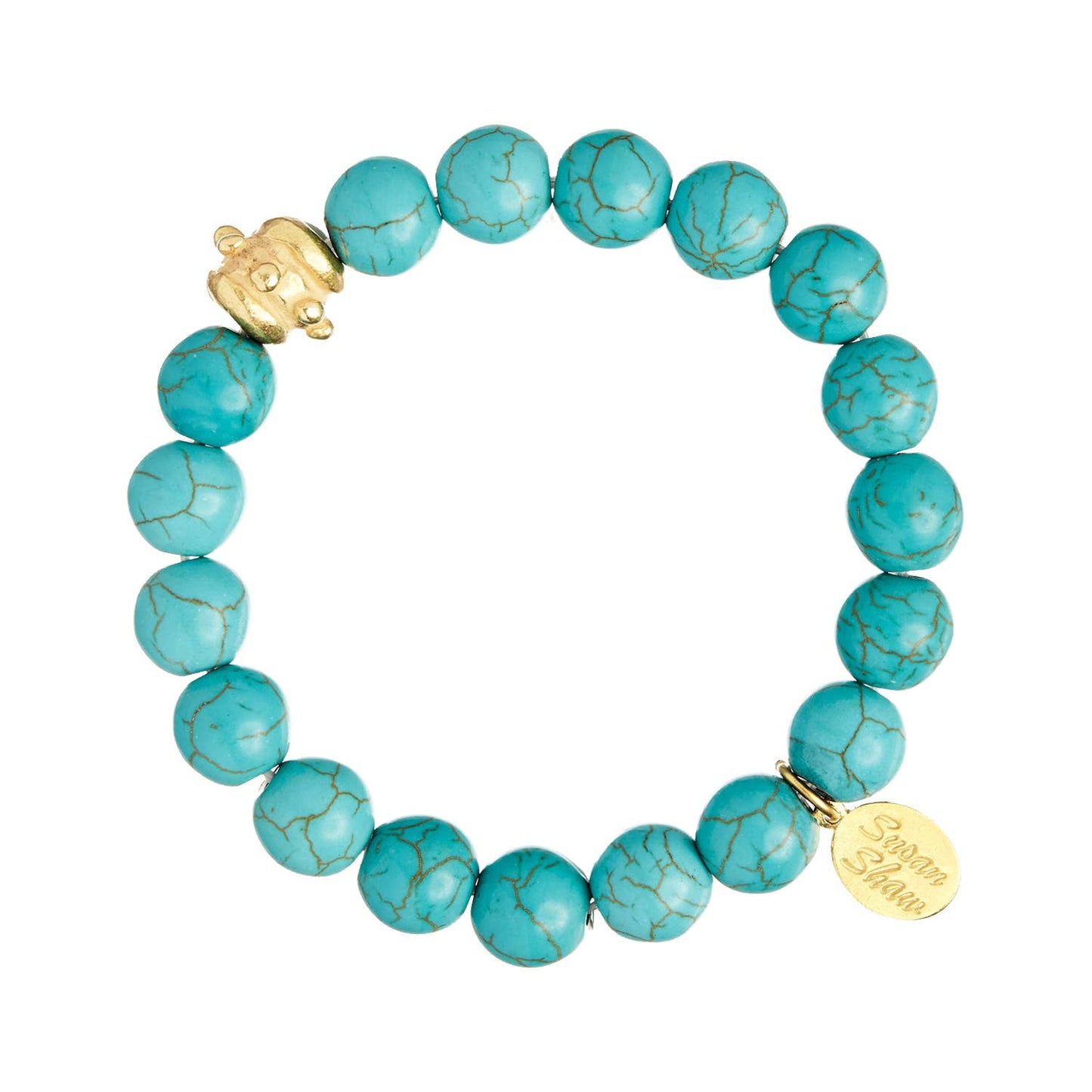 Susan Shaw Bailey Stretch Bracelet - Turquoise