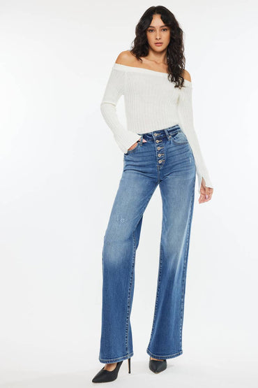 KanCan Yezmin Ultra High Rise 90'S Flare Jeans