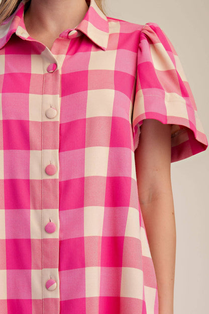 Checkered Mini Dress