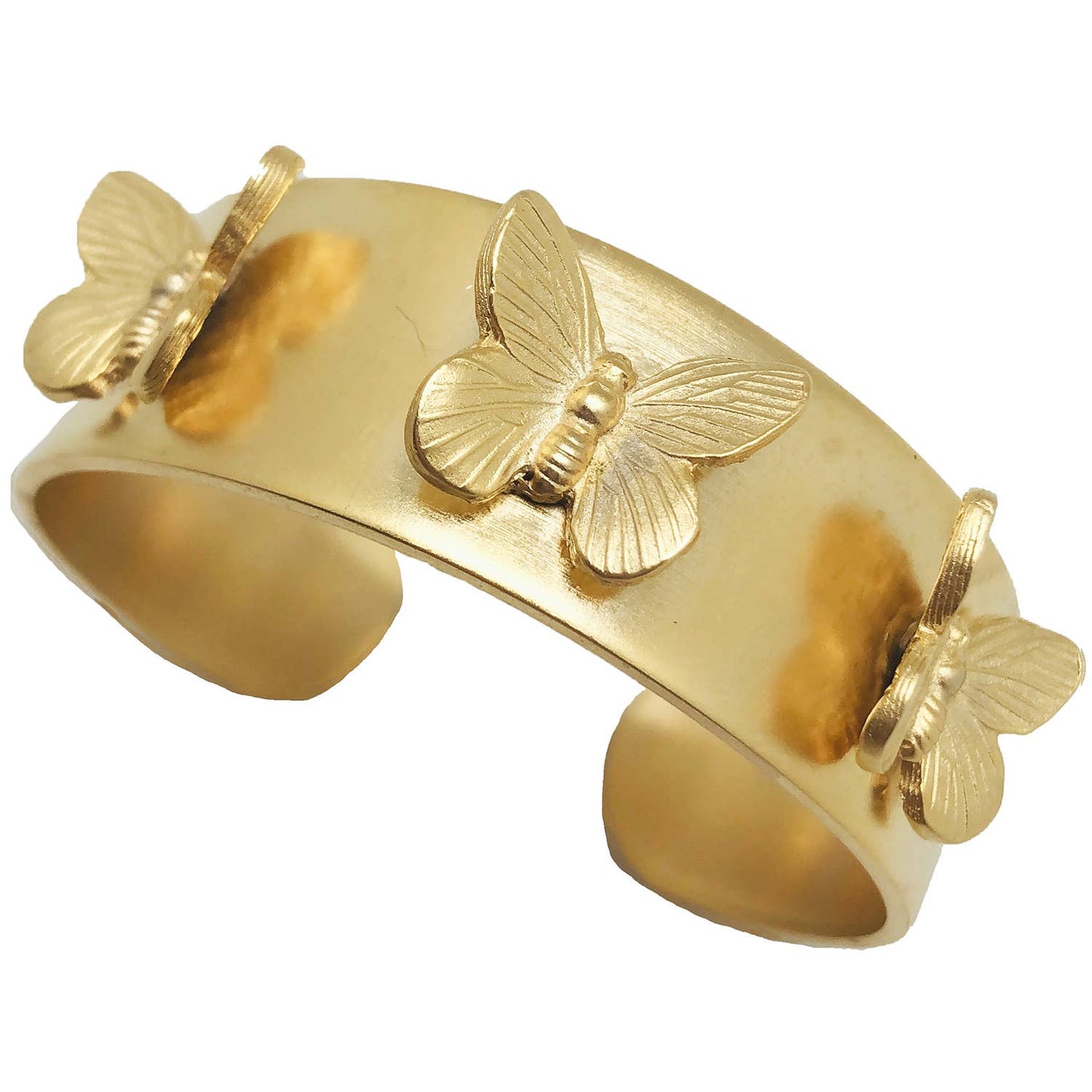 Susan Shaw Gold Butterfly Cuff Bracelet