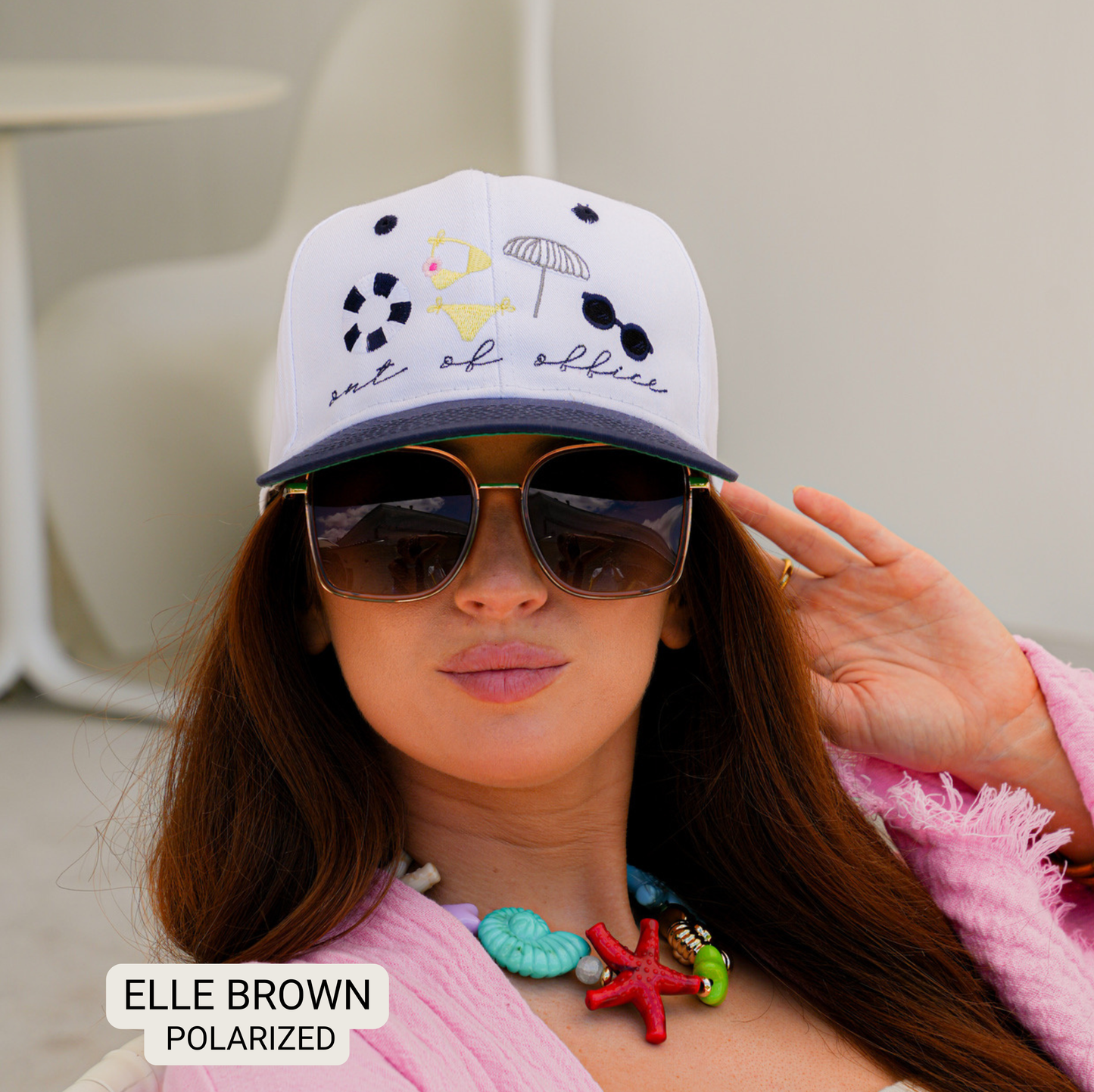Elle - Women's Polarized Oversized Sunglasses