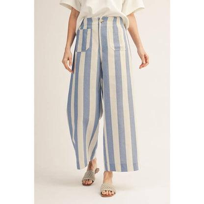 Stripe Wide Leg Pants