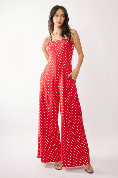 Red Polka Dot Jumpsuit