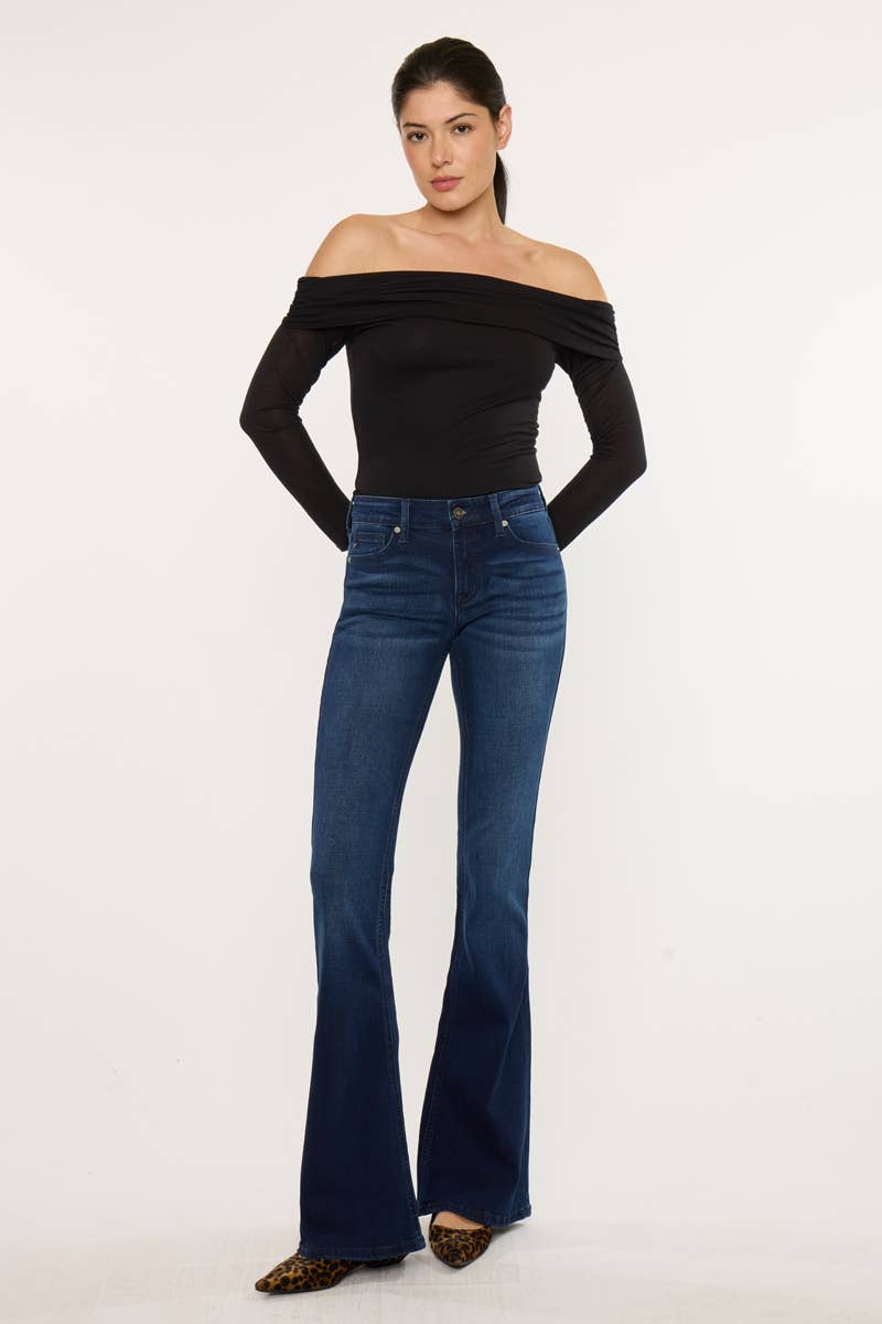 KanCan Trisha Mid Rise Flare Jeans