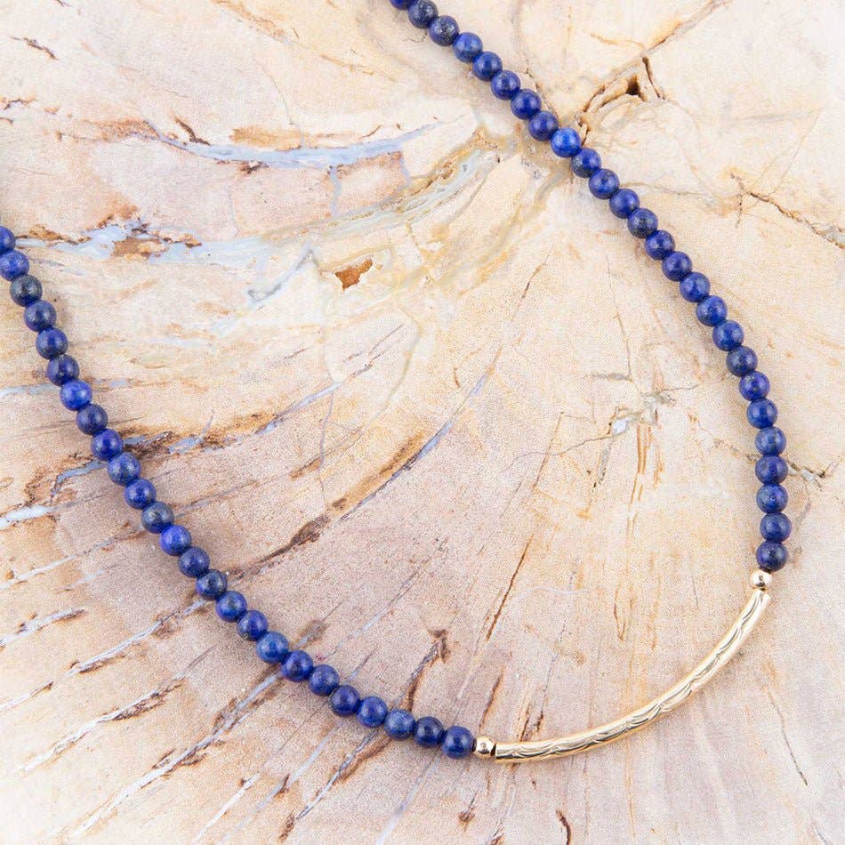 Barse Little Bit Lapis Necklace