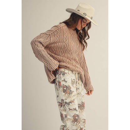 Luxury Heritage Braided Comfort Sweater