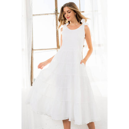 Tie Straps Maxi Dress