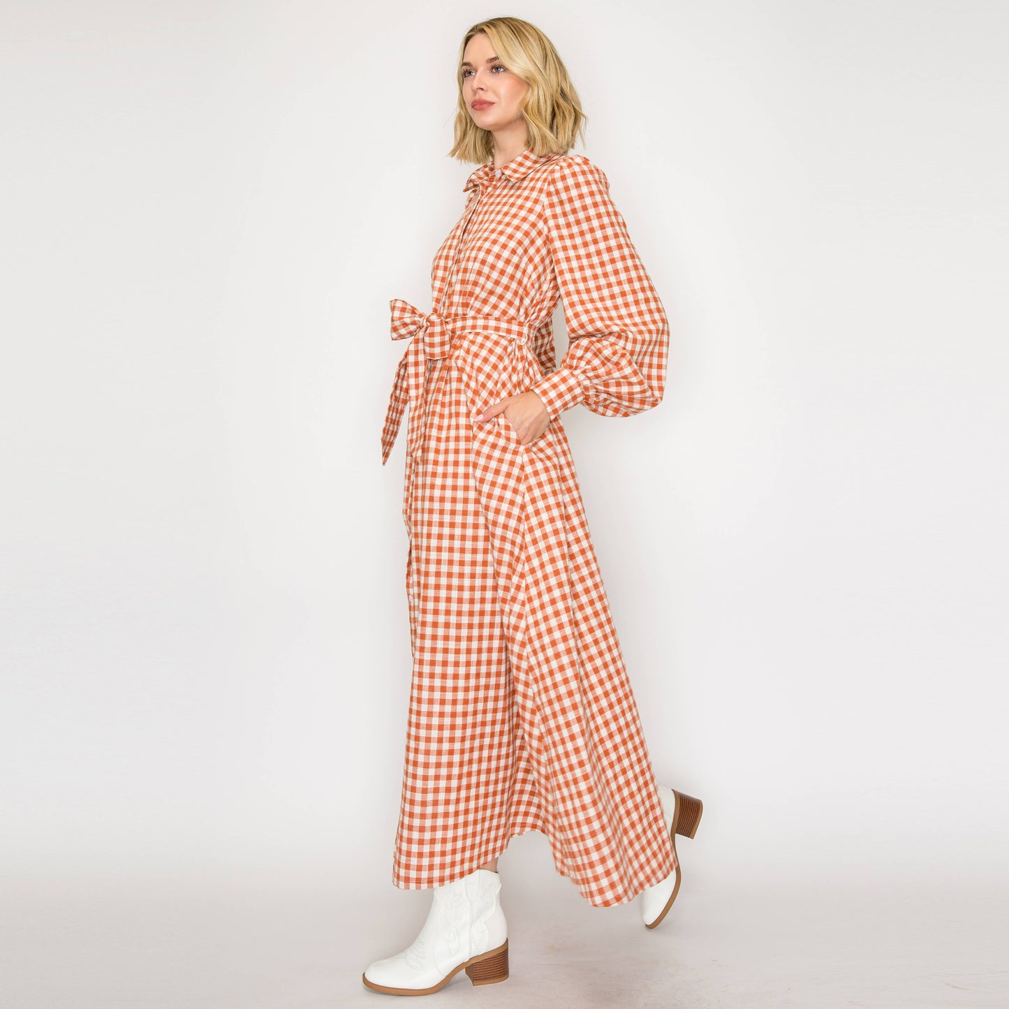 Daydream Gingham Maxi Dress