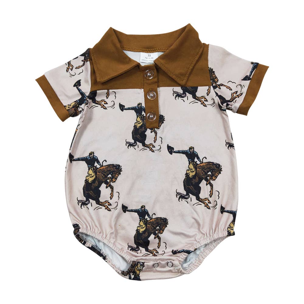 Boys Rodeo Baby Onesie