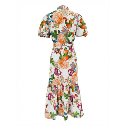 Tangerine Bloom Dress
