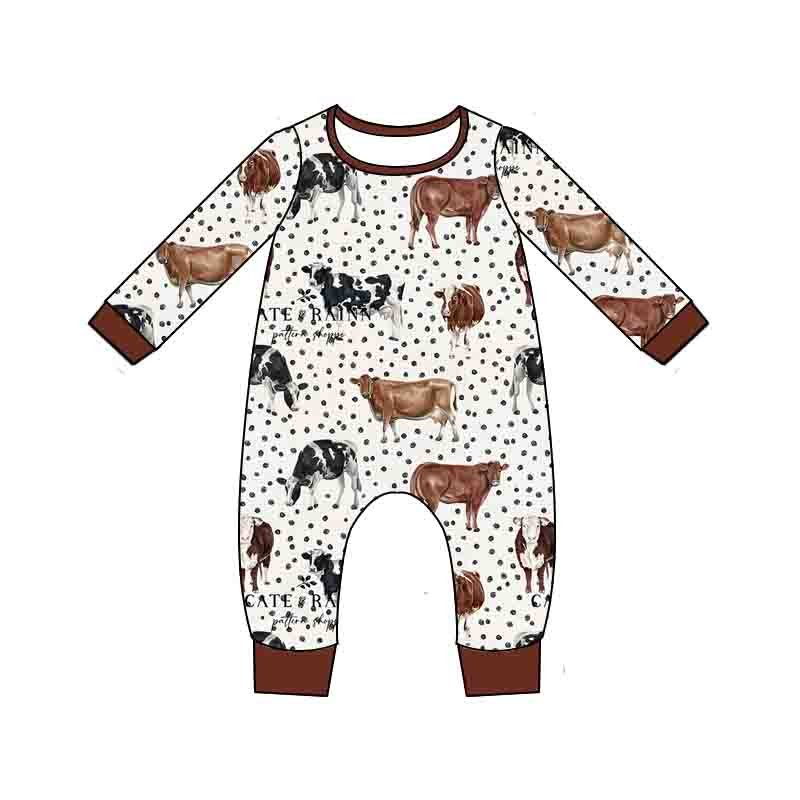 Polka Dot Cow Pajamas