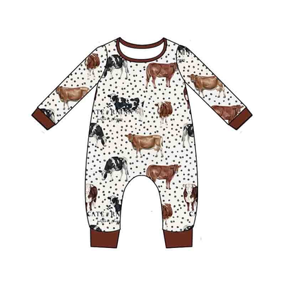 Polka Dot Cow Pajamas