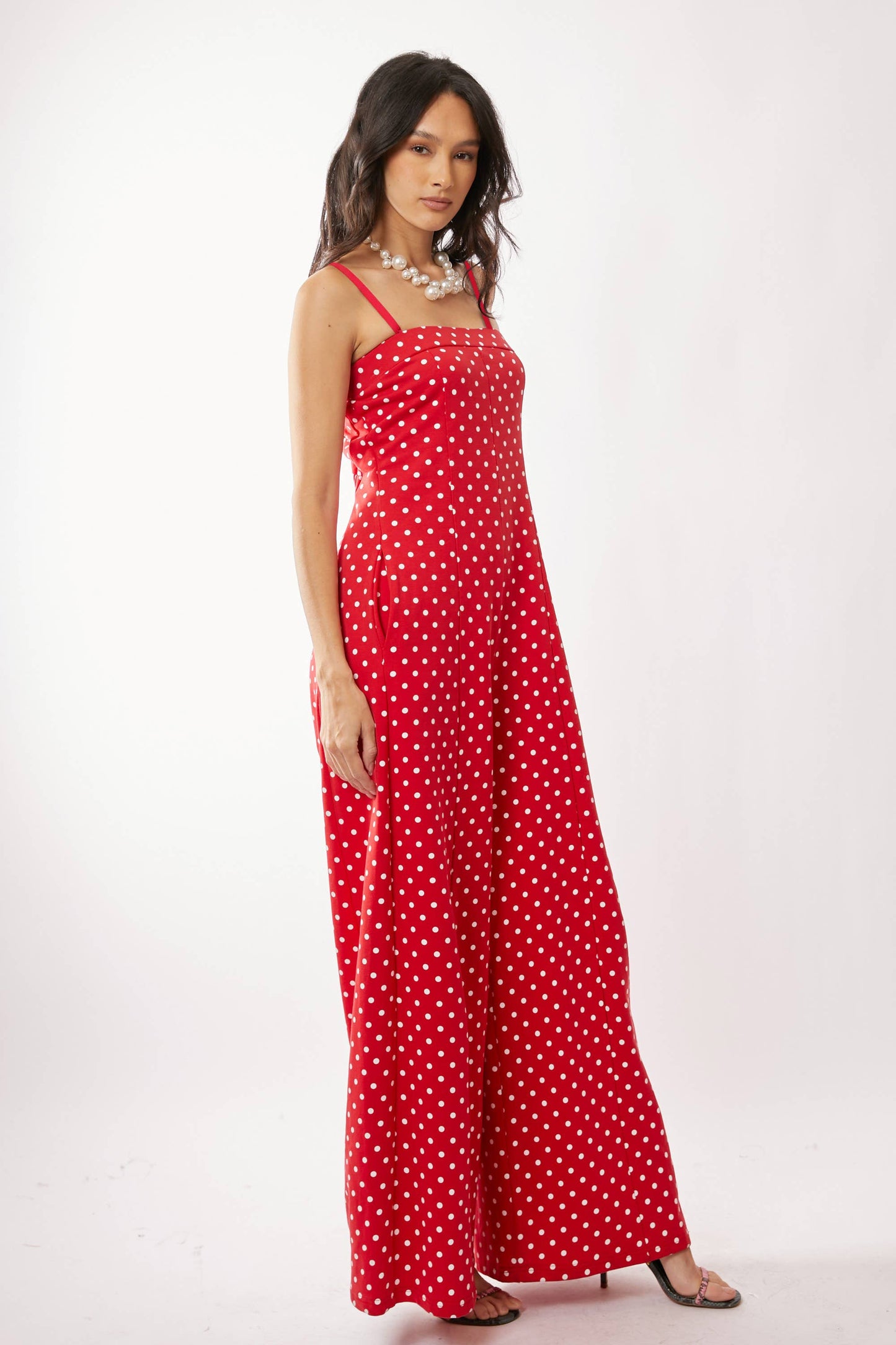 Red Polka Dot Jumpsuit