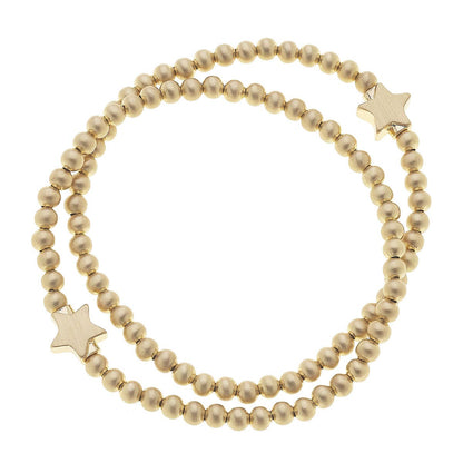 Star Ball Bead Stretch Bracelets