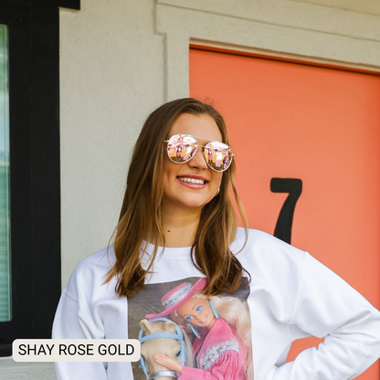SHAY - Women's Polarized Large Hair Friendly Aviator