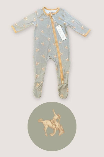 Retro Bronc Footie Pajamas