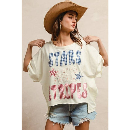 Stars & Stripes Patchwork Top