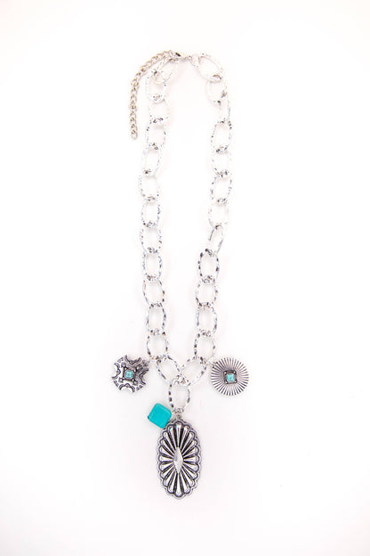 West & Co. Chunky Chain Charm Necklace