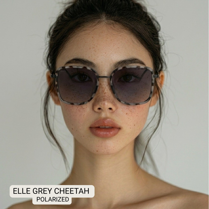 Elle - Women's Polarized Oversized Sunglasses