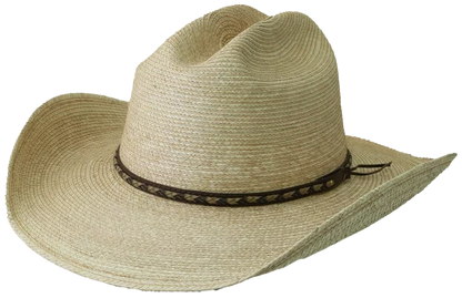 SunBody 4 Inch Brim, Oak Palm Cattleman Hat