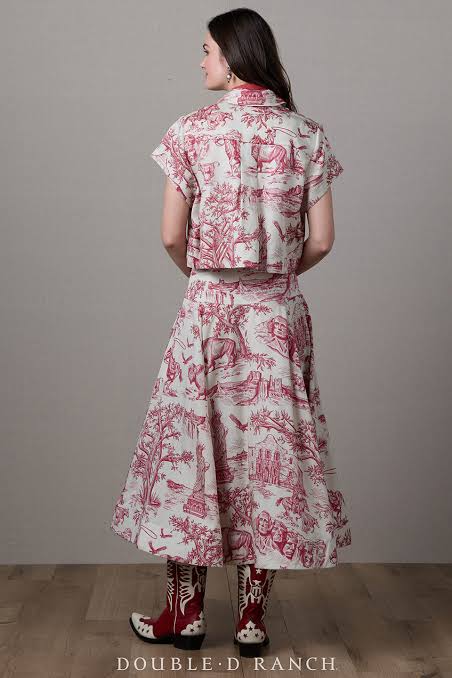 Double D Ranch America The Beautiful Toile Top