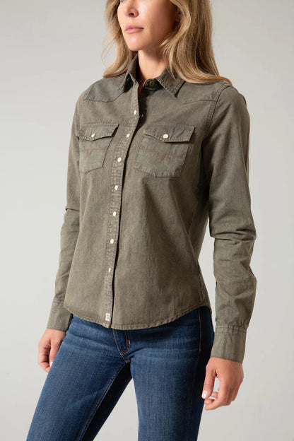 Kimes Ranch - Kaycee Denim Top
