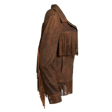 Madison Creek Lea Leather Fringe Jacket