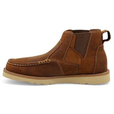 Twisted X Oiled Saddle Brown 4" Chelsea Wedge Sole Boots